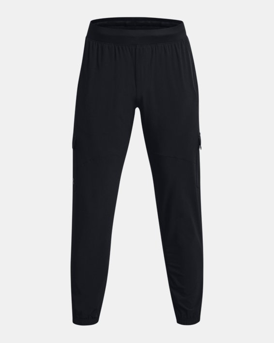 Men's UA Stretch Woven Cargo Pants in Black image number 5